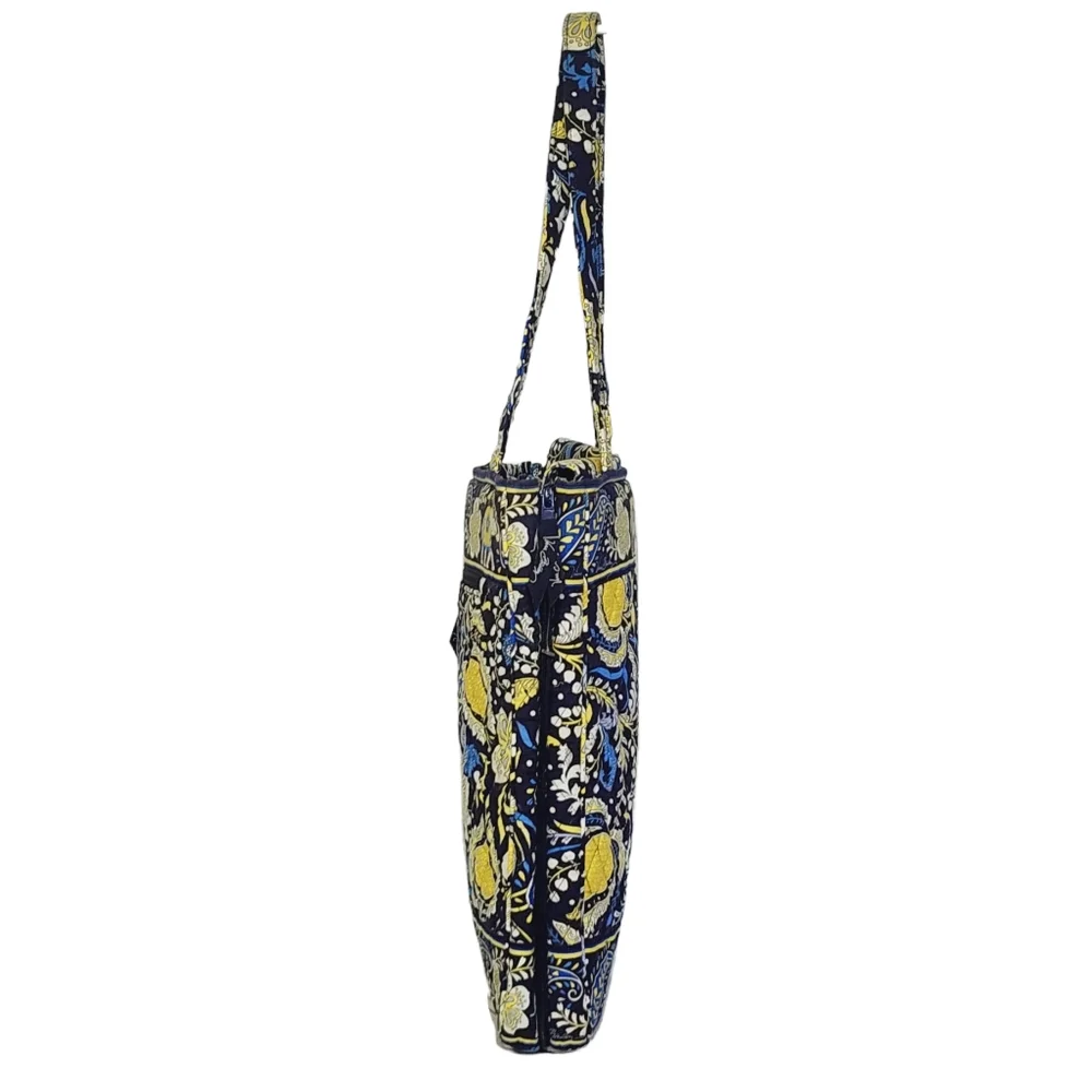 Vera Bradley New Ellie Blue Laptop Travel Tote Shoulder Bag Retired Print